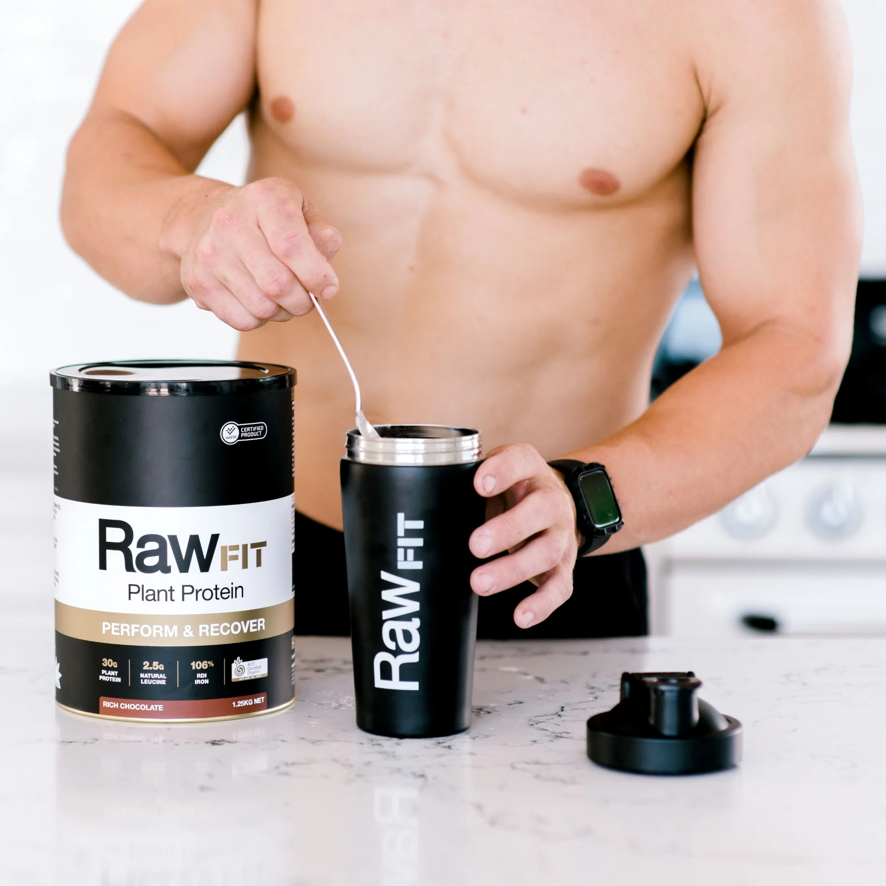 RawFIT Protein Perform & Recovery Rich Chocolate - Image 4
