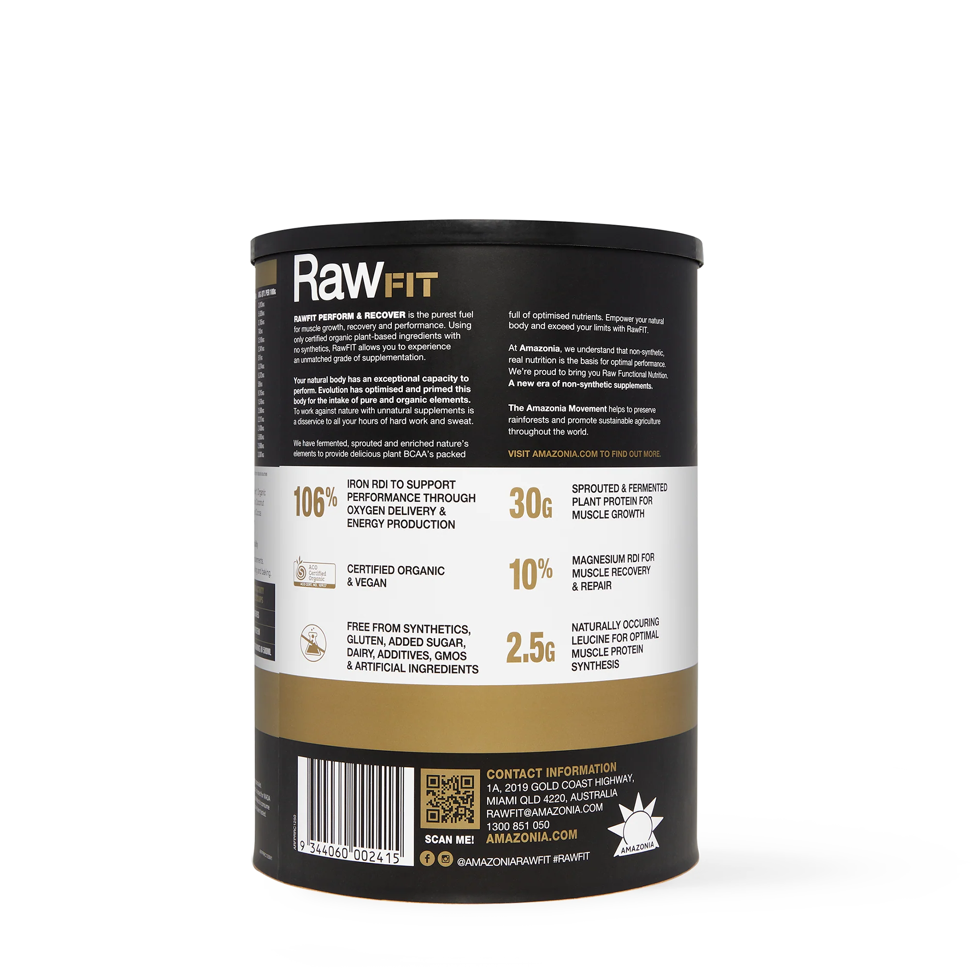 RawFIT Protein Perform & Recovery Rich Chocolate - Image 5