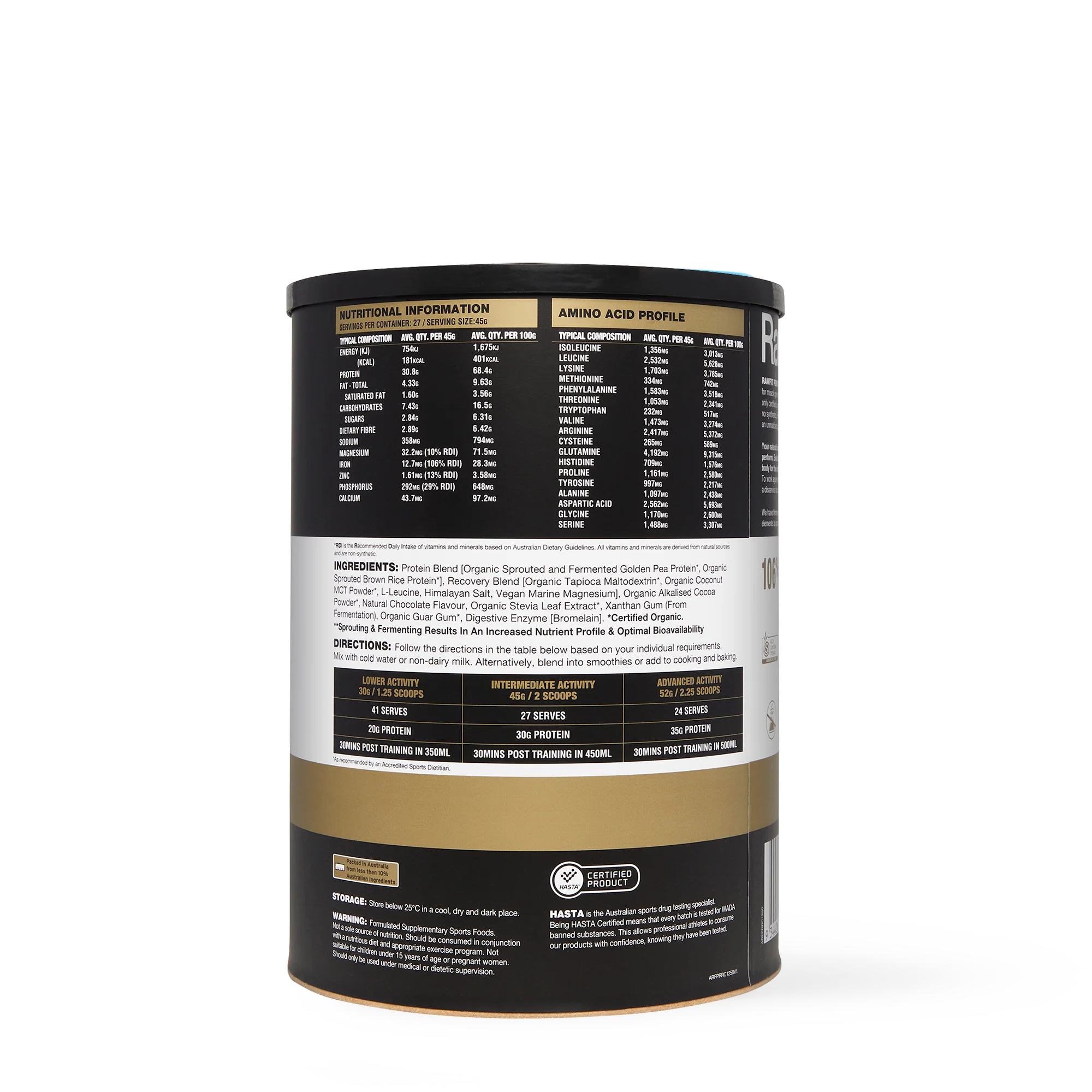 RawFIT Protein Perform & Recovery Rich Chocolate - Image 6